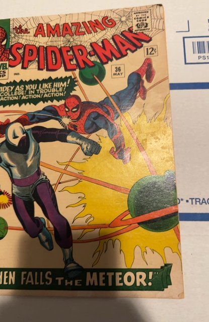 The Amazing Spider-Man #36 (1966)when falls the meteor- the looter