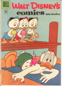 WALT DISNEYS COMICS & STORIES 203 VG-F Aug. 1957 COMICS BOOK