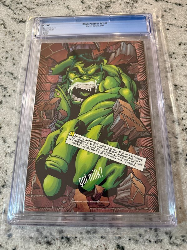 Black Panther # 9 CGC Graded 9.6 Marvel Comic Book Vol. # 2 1999 JH26