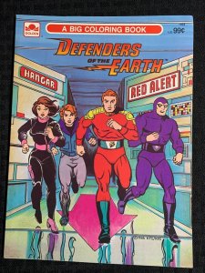 1986 DEFENDERS OF THE EARTH RED ALERT Big Coloring Book FN 6.0 Golden Uncolored