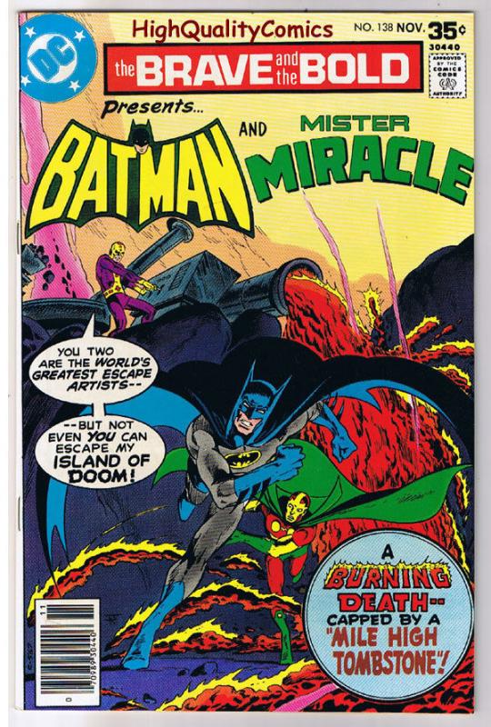 BRAVE and the BOLD #138, VF+, Batman, Mr Miracle,1955, more in store 