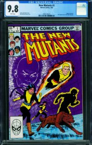 The New Mutants #1 CGC 9.8 First issue-1983 Marve comic book  1991126015