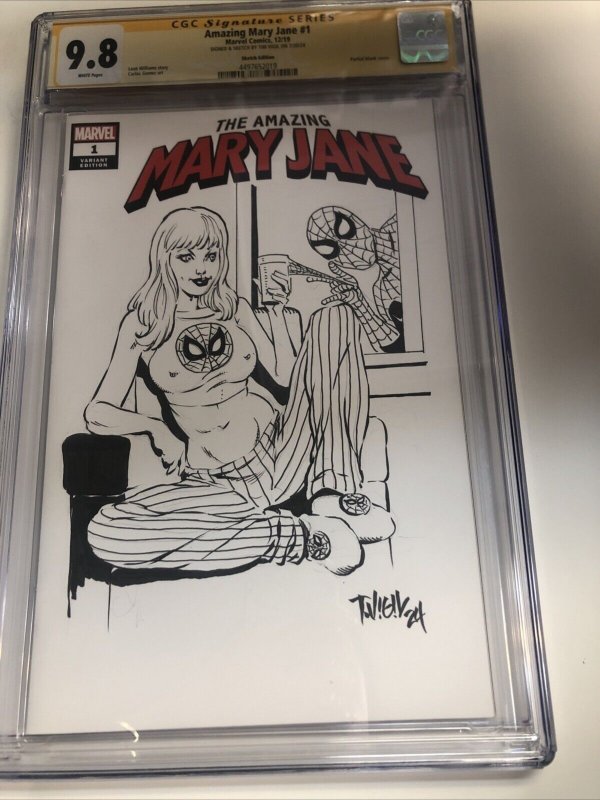 Amazing Mary Jane (2023)# 1 (CGC 9.8 SS) Signed & Sketch Tim Vigil*Marvel Comics