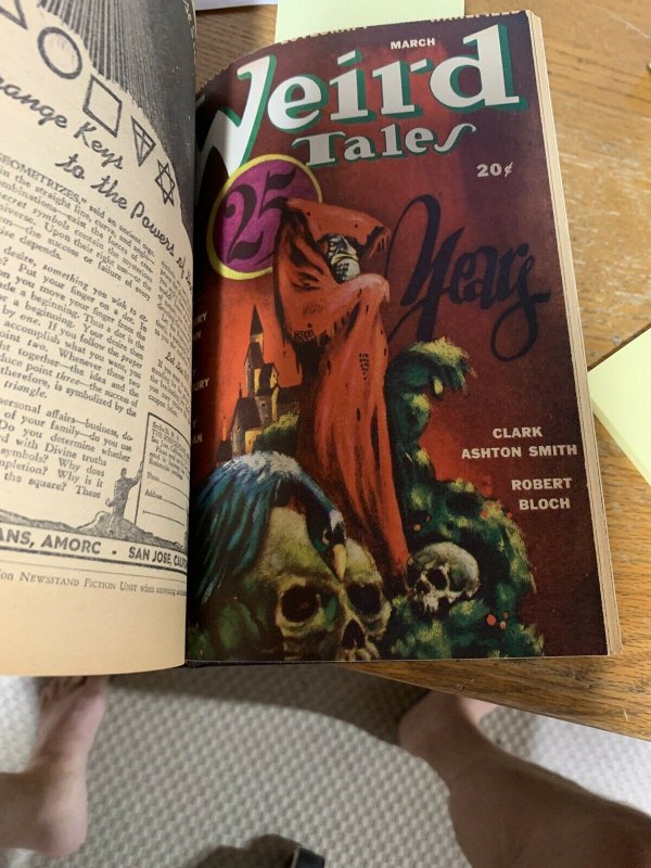 Pulp Collelected Bound John Thunstone Weird Tales 37 43 44 51 Manly Wade Wellman