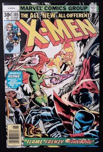 X-Men #105 VF 8.0 KEY 1st LILANDRA Name Revealed, PHOENIX vs FIRELORD!