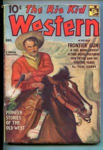 RIO KID WESTERN-#1-DEC 1939-PULP-GEN CUSTER-SOUTHERN STATES PEDIGREE-fn minus