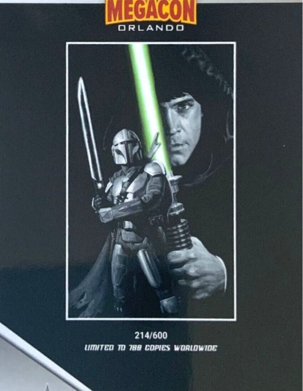 Star Wars: The Mandalorian S2 #8 E.M Gist Megacon Virgin Variant SIGNED W/COA