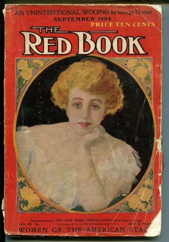 Red Book-9/1904-Women of American Stage-pulp fiction-Bower-Beach-GOOD