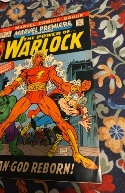 Marvel Premiere #1 (1972) A man god re-Born Thor/Hulk VF