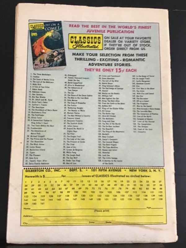 Classics Illustrated #9 (1943) K