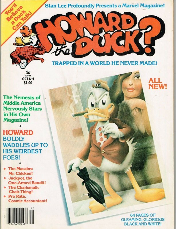 Howard The Duck #1 (1979) - 6.5 FN+ *Fowl of Fear/Magazine Size*