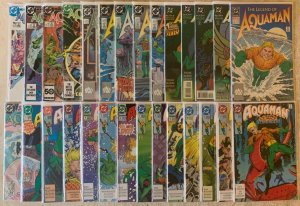 AQUAMAN: LOT OF 28 | 1986: 1-4, 1989: 1-5, 1991-1992: 1-13, 1993-1994: 1-4, MORE