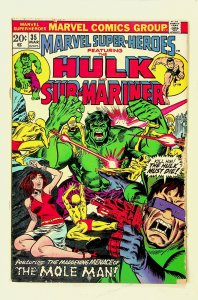 Marvel Super-Heroes #35 -Hulk & Sub-Mariner - (Mar 1973, Marvel) - Good-