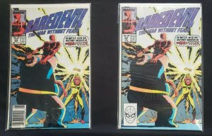DAREDEVIL 5PC (VF/NM) ISSUES #266-269, THE DEVIL YOU SAY, THE BLOB & PYRO 1989