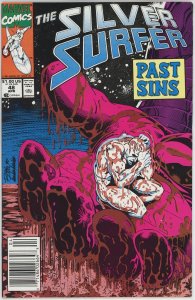 Silver Surfer #48 (1987) - 7.0 FN/VF *Galactus* Newsstand
