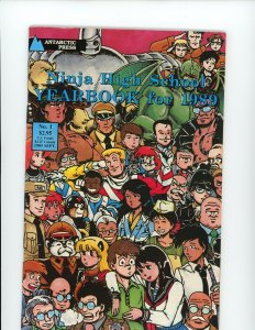 Ninja High School Yearbook #1 - Ben Dunn Cover and Interior Art. (5.5/6.0) 1989