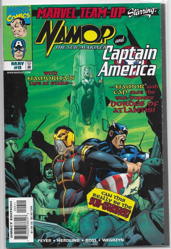 Marvel Team-Up   vol. 2   # 9 VF Namor, Captain America