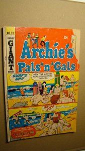 ARCHIE'S PALS 'N' GALS 72 REGGIE MOOSE JUGHEAD VERONICA