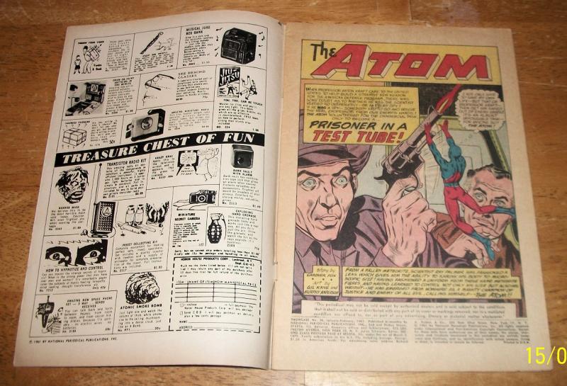 Showcase #36 (Jan-Feb 1962, DC) Fine to Fine+ 3rd App. of The Atom!