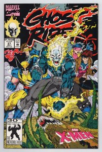 Ghost Rider #27 X-Men | Jim Lee Cvr (Marvel, 1991) VG 