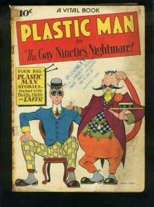 PLASTIC MAN #2-COOL COVER-1944-GOLDEN AGE G