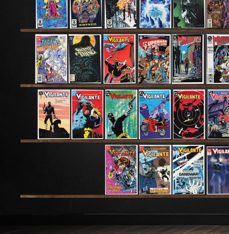 Huge Lot 150+ Comics with Swamp Thing, Vigilante, Starman, Firebrand & More!