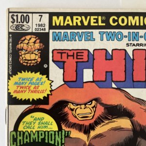 Marvel Two-In -One Annual # 7 ? 1st Champion Newstand Variant 1982 power stone