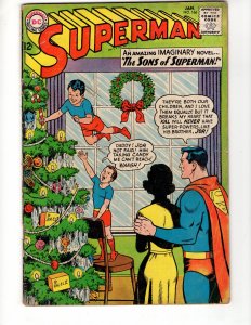 Superman #166  (1964) THE SONS OF SUPERMAN!  Silver Age DC / ID#703