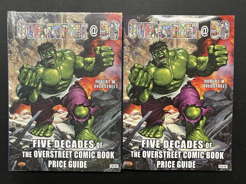 Overstreet @50 Five Decades Comic Book Price Guide Vol. #50 HC + TPB (SET of 2)