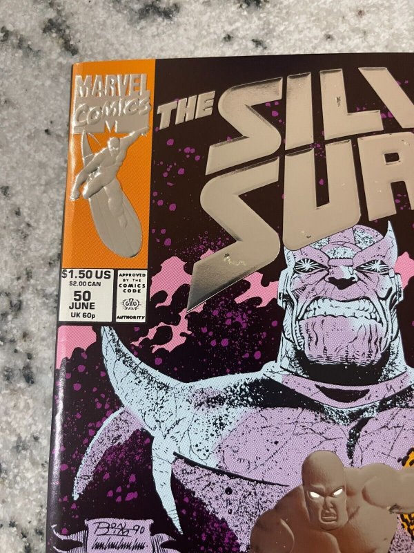 Silver Surfer # 50 VF Marvel Comic Book Thanos Avengers Hulk Thor Wasp 15 J864
