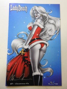 Lady Death #0 Christmas Edition NM- Condition! Signed W/ COA!