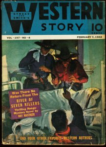 WESTERN STORY 1942 FEB 7 STREET & SMITH PULP GUNFIGHTS VG