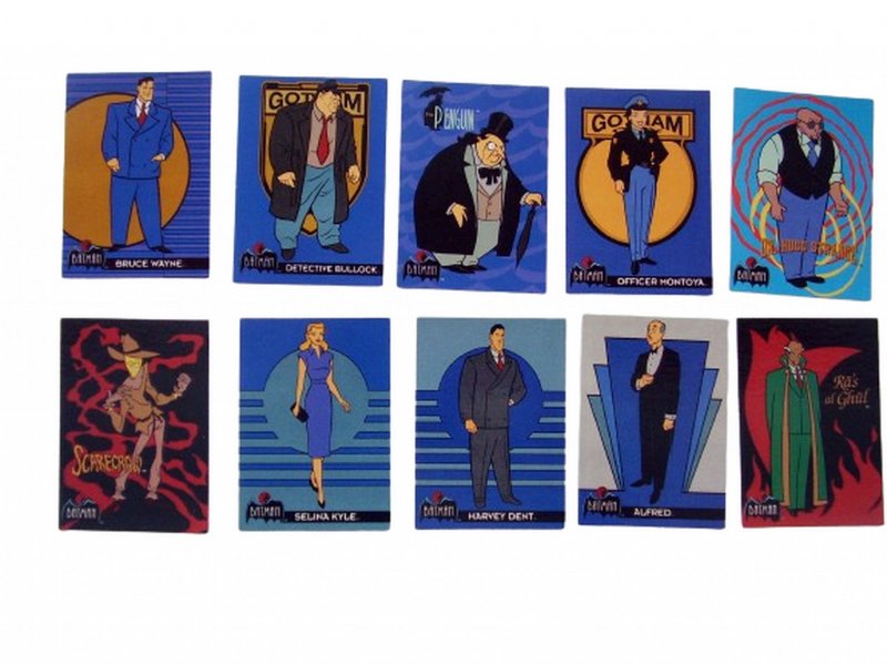 Batman Adventures 10 laminas Topps americana Serie 1