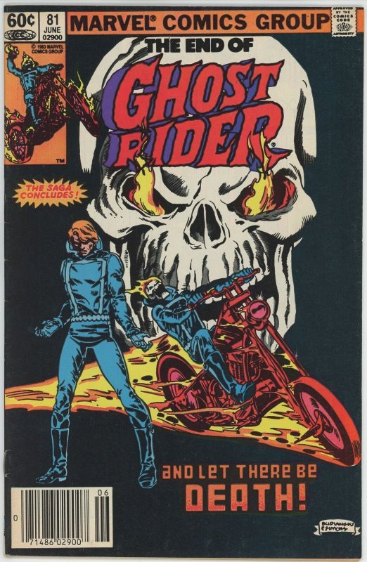 Ghost Rider #81 (1973) - 8.0 VF The End of the Ghost Rider Final Issue Newsstand