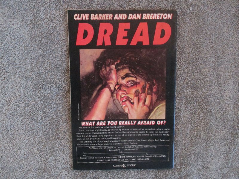 1992 Blood Is The Harvest #1 July Eclipse FX Comics VG/FN