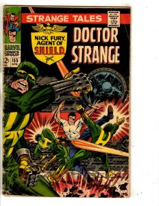Strange Tales # 155 VG Marvel Comic Book Doctor Strange Nick Fury Shield RH1