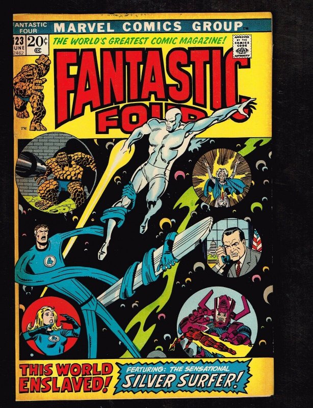 Fantastic Four #123 ~ John Buscema Art / This World Enslaved! ~ (8.0) 1972 WH