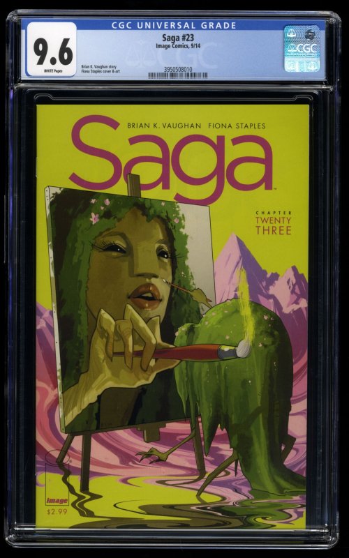 Saga #23 CGC NM+ 9.6 White Pages