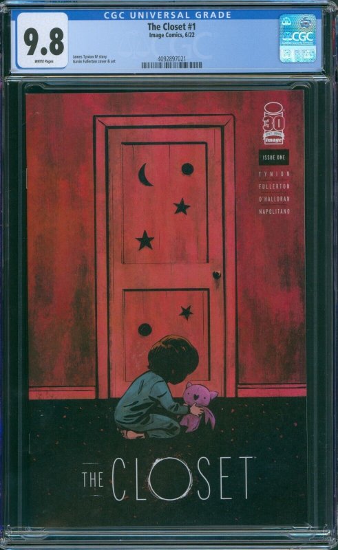 The Closet # 1 CGC 9.8 White Pages Cover A Image 2022 James Tynion IV HD Scans