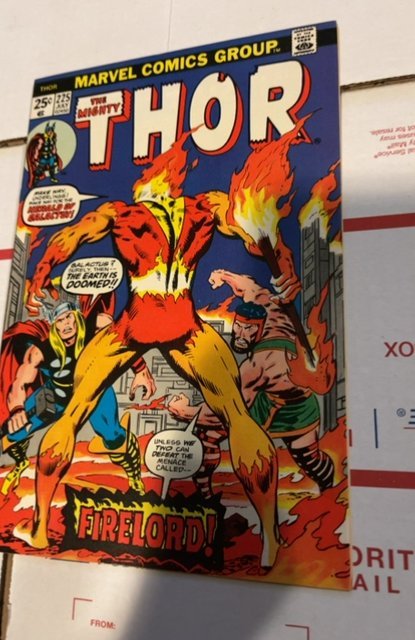 Thor #225 (1974) first app of firelord w MVs