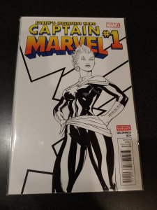 ​Captain Marvel #1 Carol Danvers SKETCH 2nd Print HARD TO FIND