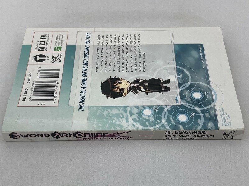 Sword Art Online Vol 1 Mother's Rosary MANGA TPB Reki Kawahara & Tsubasa  Haduki