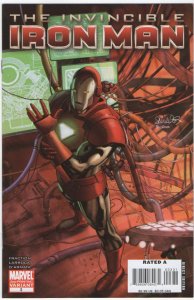 Invincible Iron Man #3 Second Print Cover (2008)  NM+ to NM/M  original owner