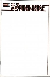 Edge of Spider-Verse #1 Blank Cover (2022) Spider-Man [Key Issue]