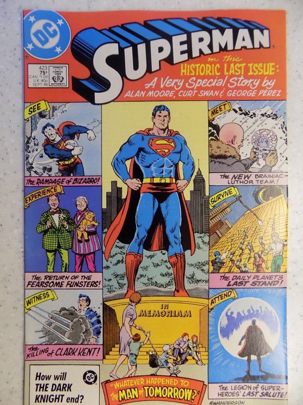 SUPERMAN # 423 LAST ISSUE