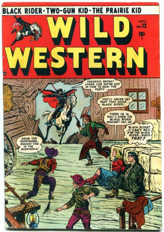 WILD WESTERN #12 1950-MARVEL-BLACK RIDER-TWO GUN KID- FN-