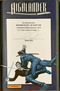 Highlander Vol. 1 The Coldest War SIGNED/NUMBERED HARDCOVER EDITION BRAND NEW.