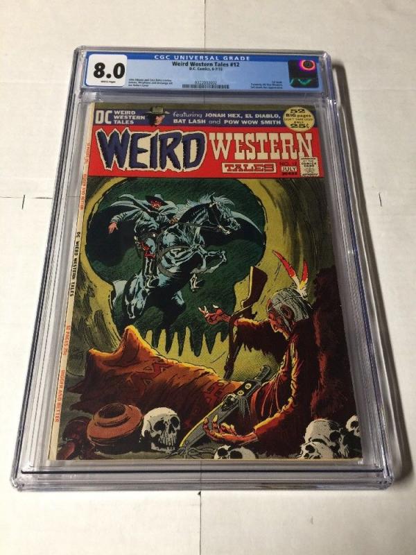 Weird Western Tales 12 Cgc 8.0 White Pages