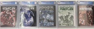 TEENAGE MUTANT NINJA TURTLES TMNT #1-4 + RAPHAEL 35TH ANNIVERSARY SET CGC 9.6+