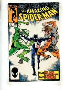 AMAZING SPIDER-MAN #266 (8.5) THIS MAN THIS FROG!! 1985